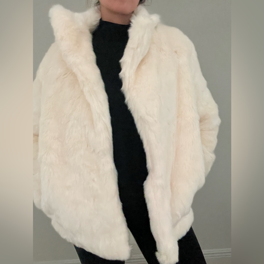 Cream Faux Fur Jacket